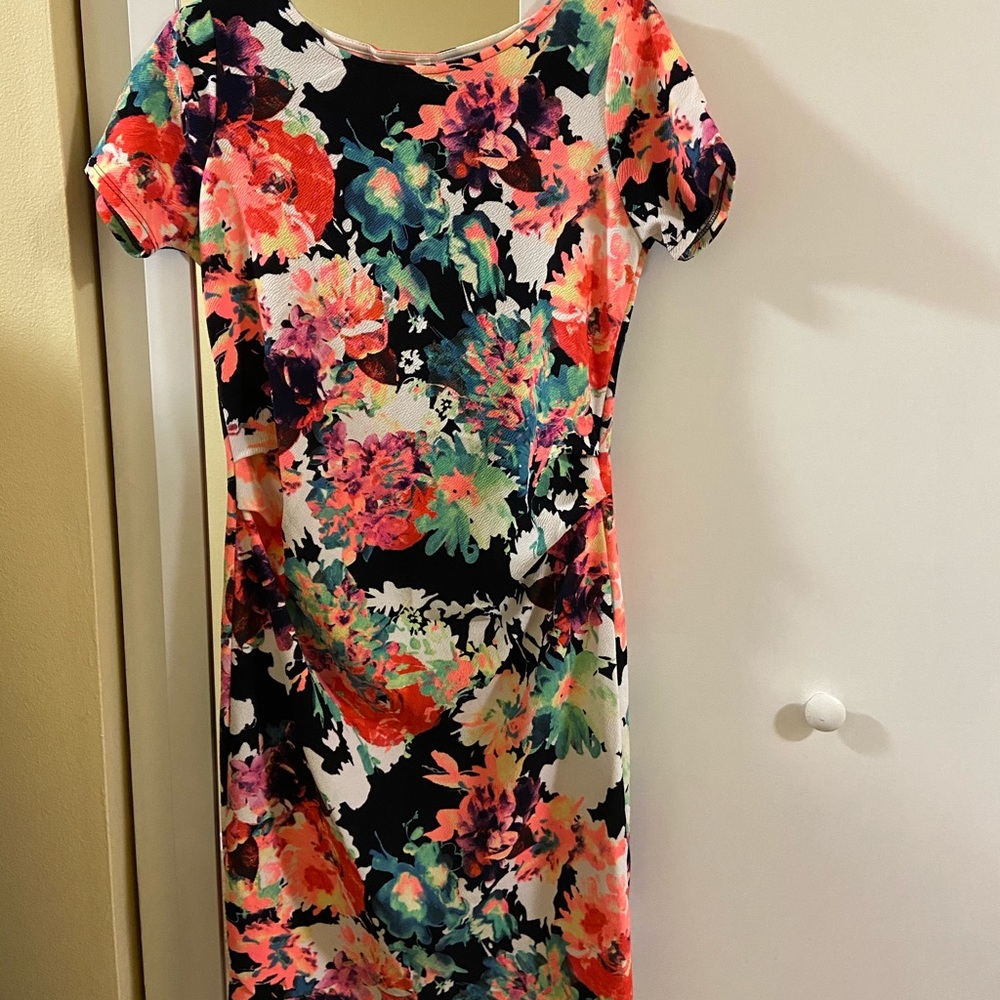 Pink Blush Floral Maternity Dress